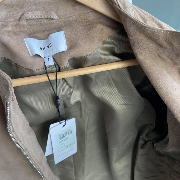 Reiss Suede Racer / Bomber Jacket - Picture 5 of 12